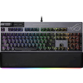კლავიატურა Asus XA07 90MP02E6-BKUA01 US, Wired, USB 2.0, RGB, Gaming Keyboard, Grey